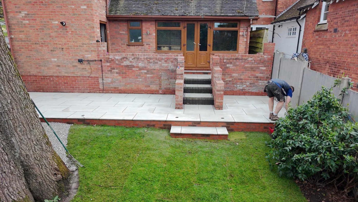 Porcelain Patio & Garden Renovation in Barnt Green